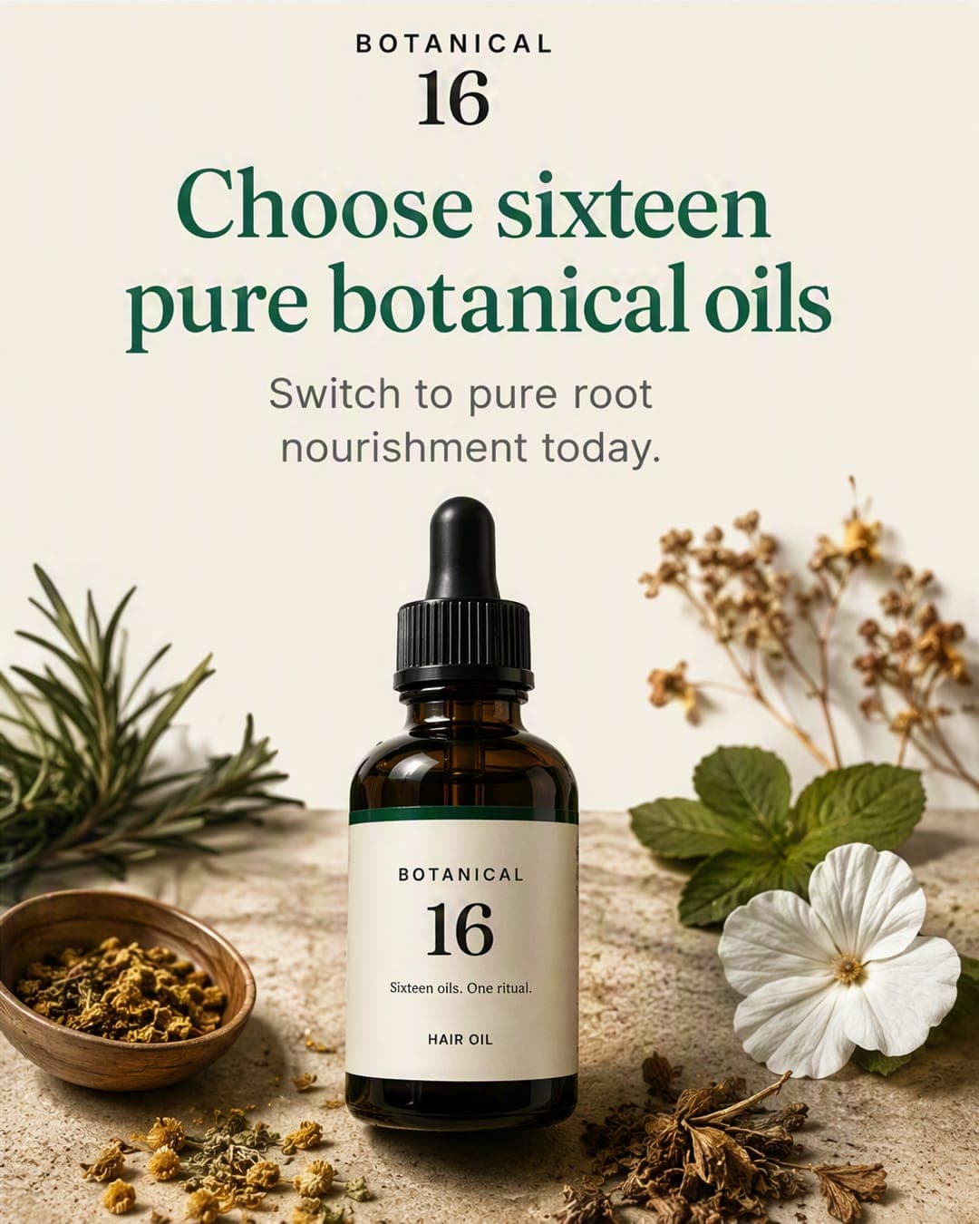 Botanical 16 Hair Oil — Combo of 3
